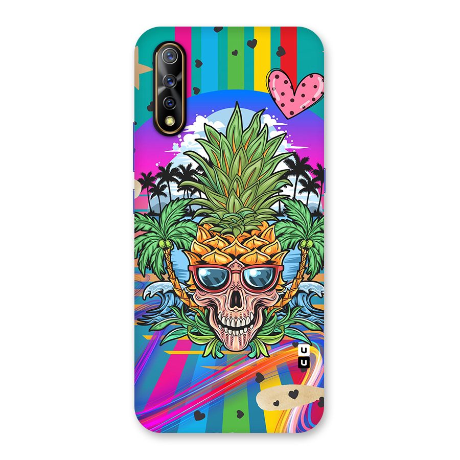 Cool Pineapple Skull Back Case for Vivo S1