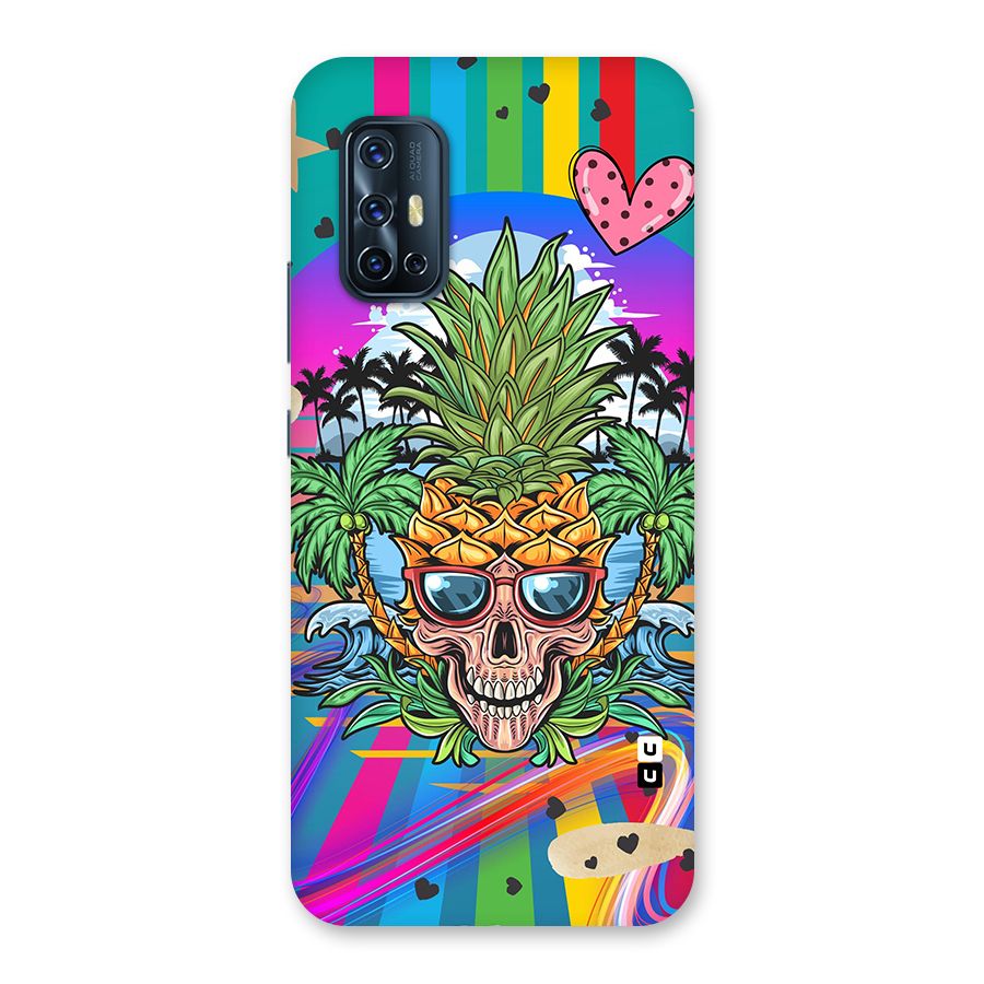 Cool Pineapple Skull Back Case for Vivo V17