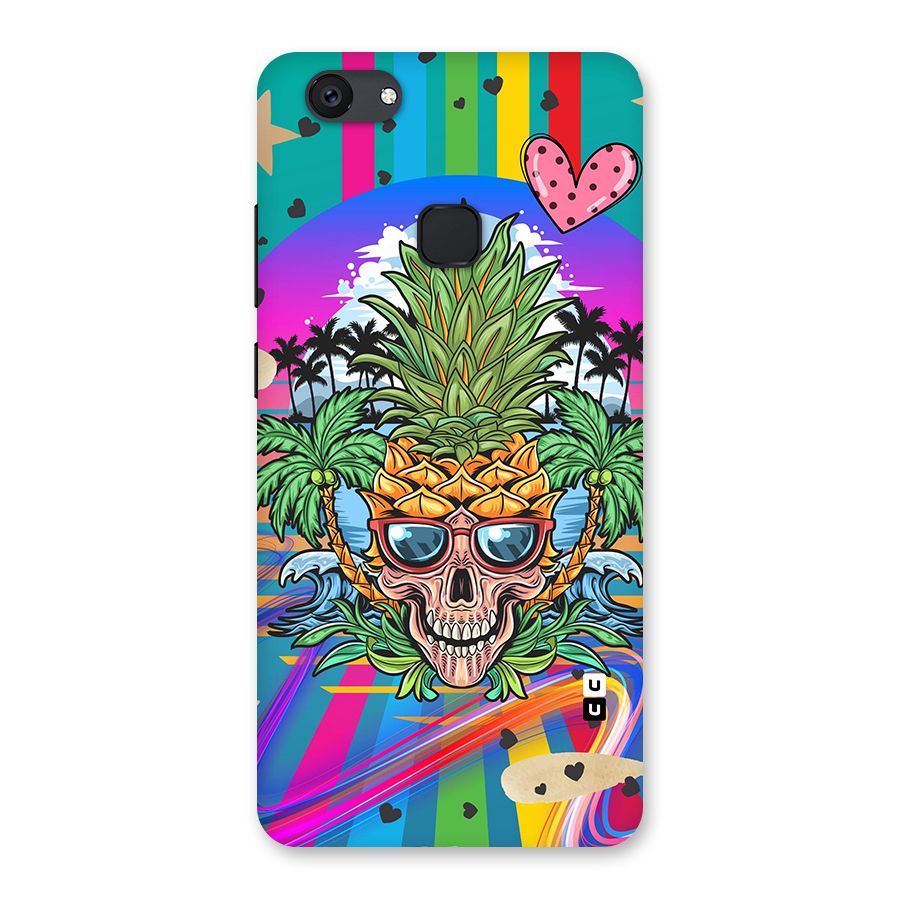 Cool Pineapple Skull Back Case for Vivo V7 Plus