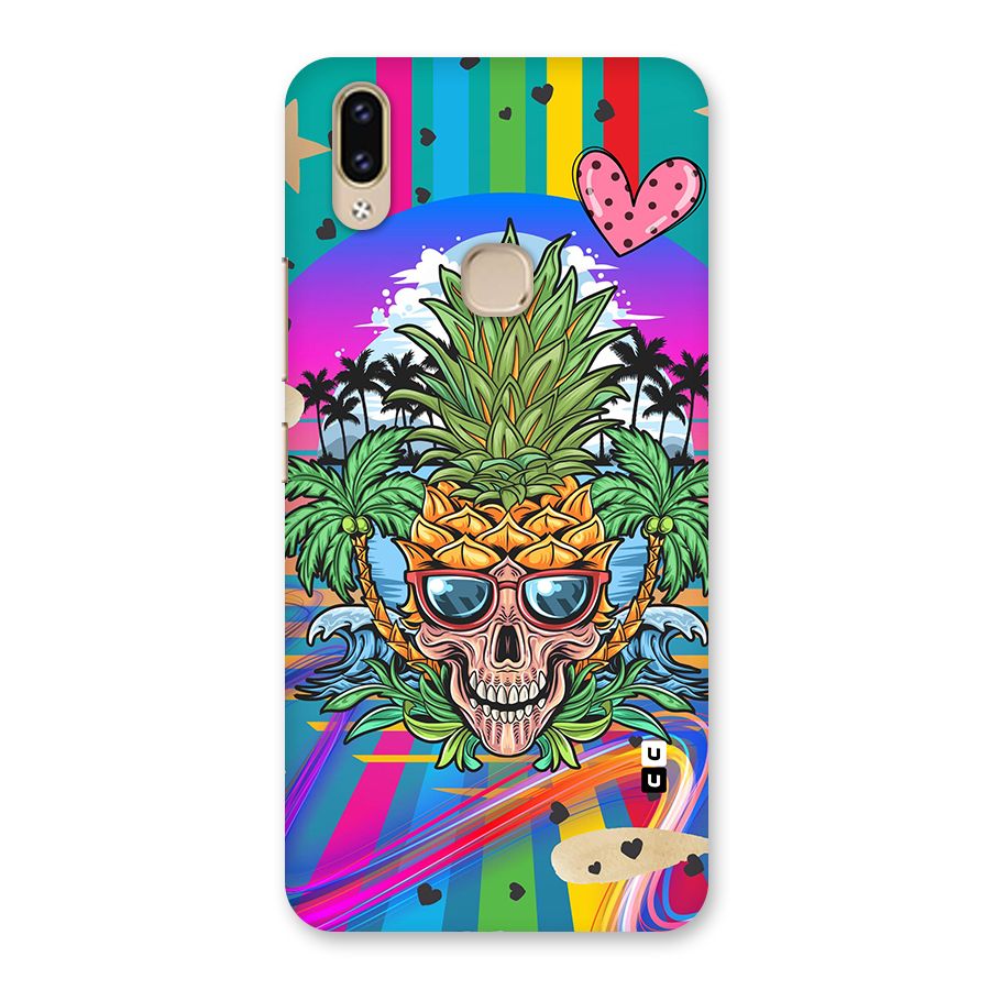 Cool Pineapple Skull Back Case for Vivo V9 Youth