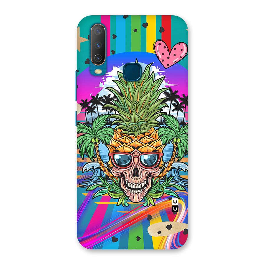 Cool Pineapple Skull Back Case for Vivo Y11