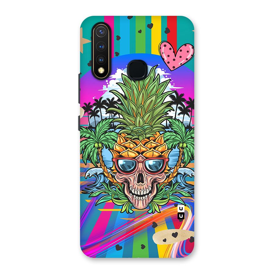 Cool Pineapple Skull Back Case for Vivo Y19