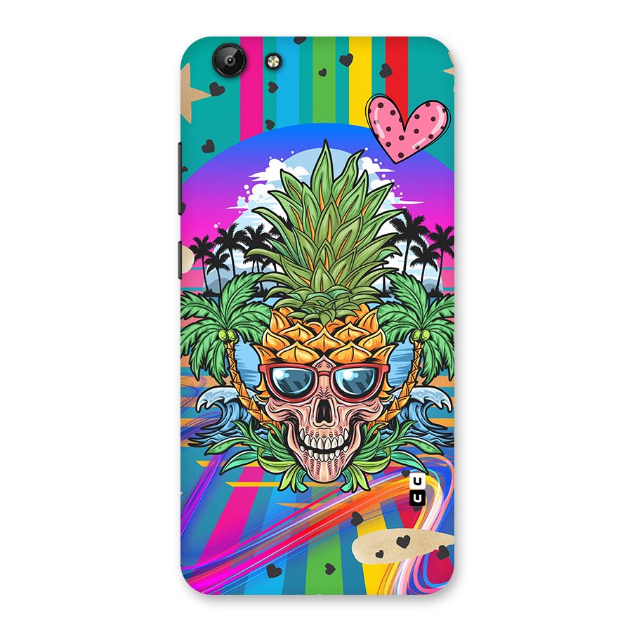 Cool Pineapple Skull Back Case for Vivo Y69