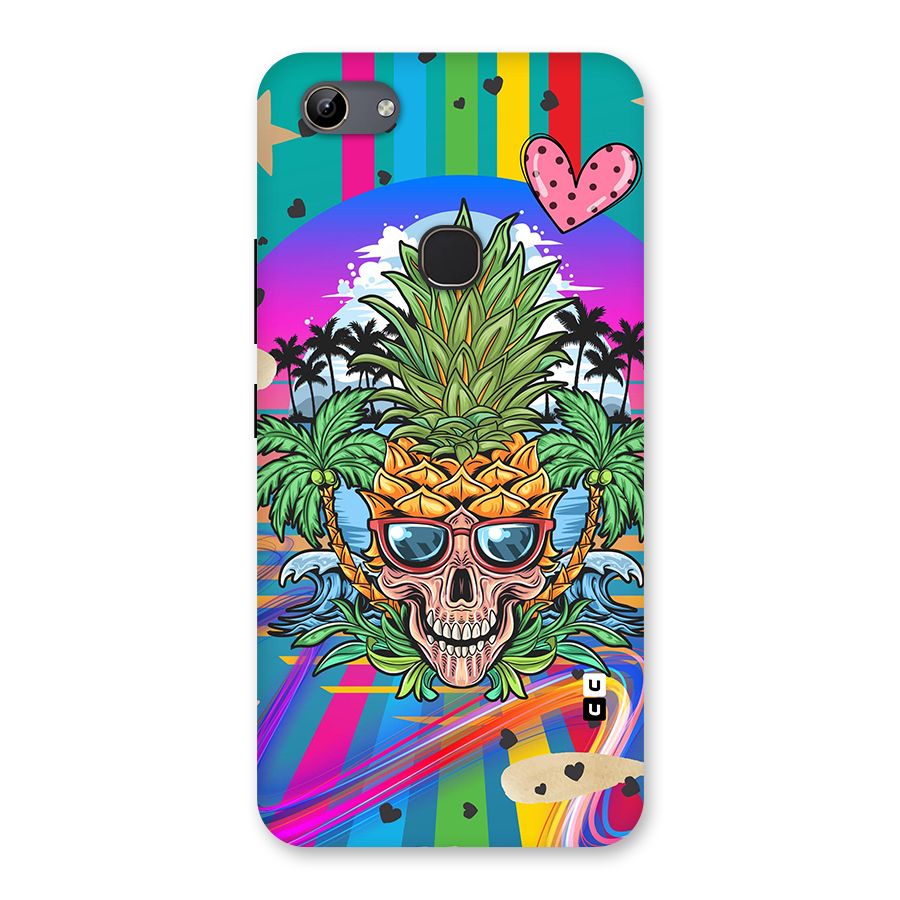 Cool Pineapple Skull Back Case for Vivo Y81