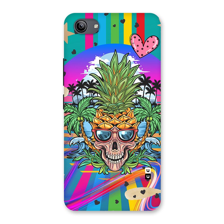 Cool Pineapple Skull Back Case for Vivo Y81i