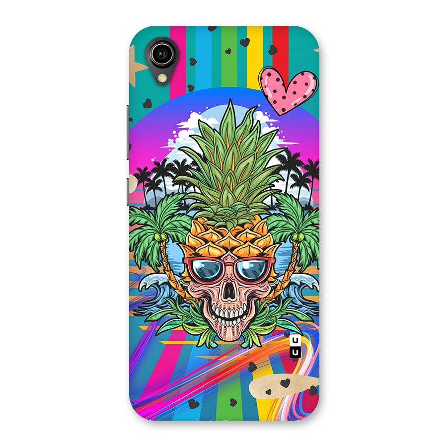 Cool Pineapple Skull Back Case for Vivo Y90