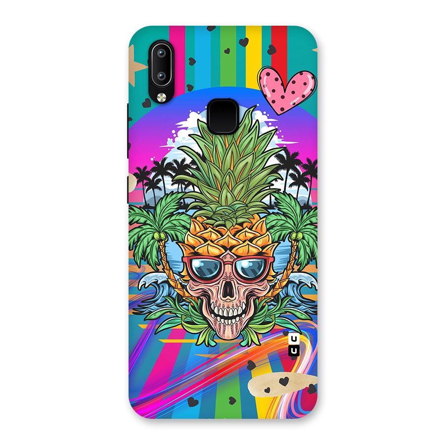 Cool Pineapple Skull Back Case for Vivo Y93