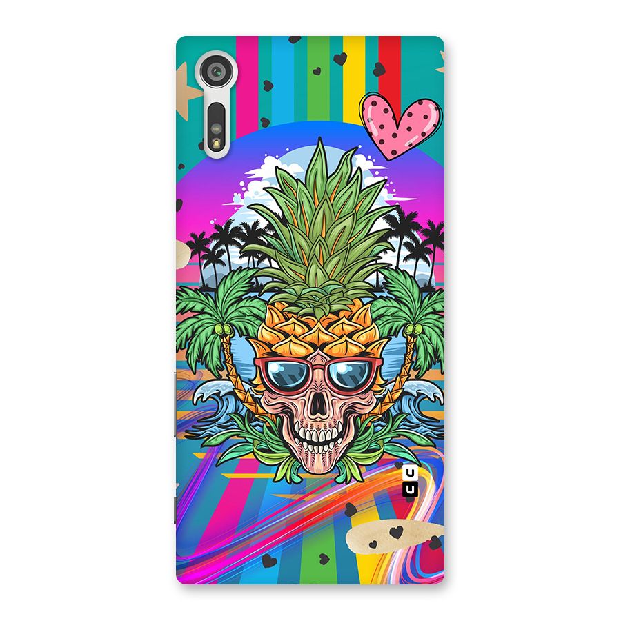 Cool Pineapple Skull Back Case for Xperia XZ