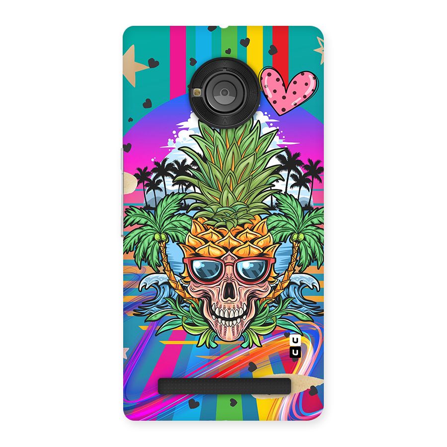 Cool Pineapple Skull Back Case for Yu Yuphoria