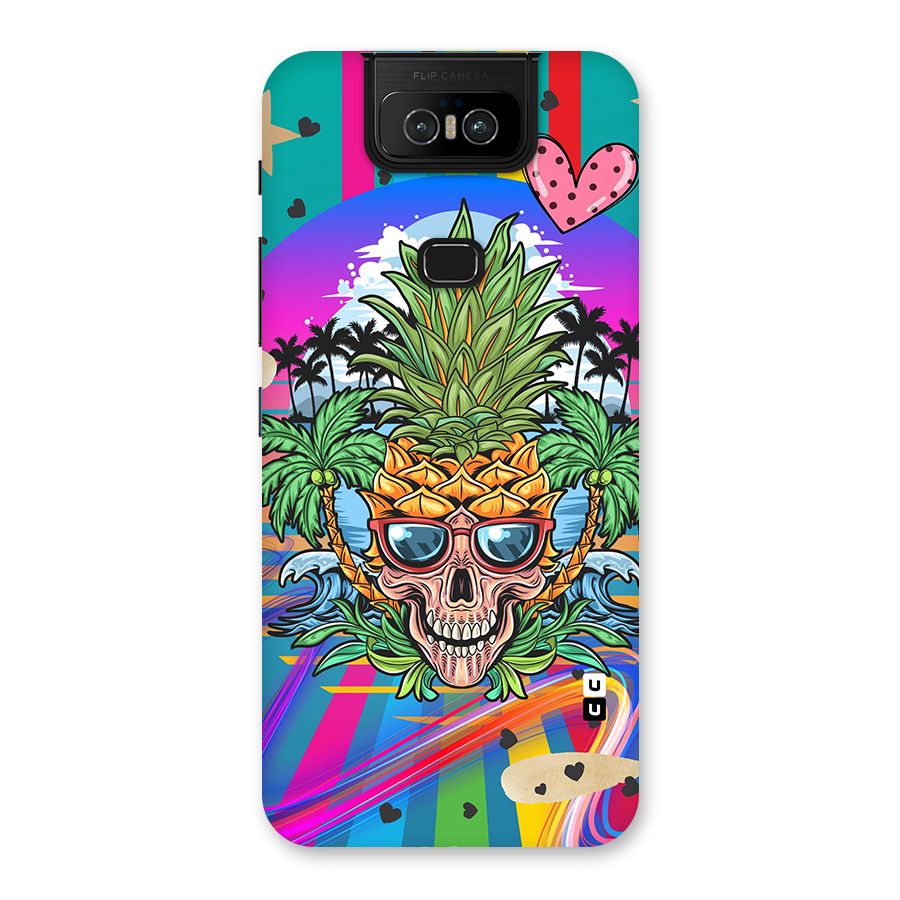 Cool Pineapple Skull Back Case for Zenfone 6z