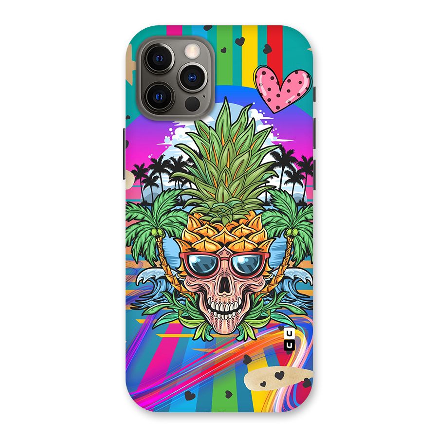 Cool Pineapple Skull Back Case for iPhone 12 Pro