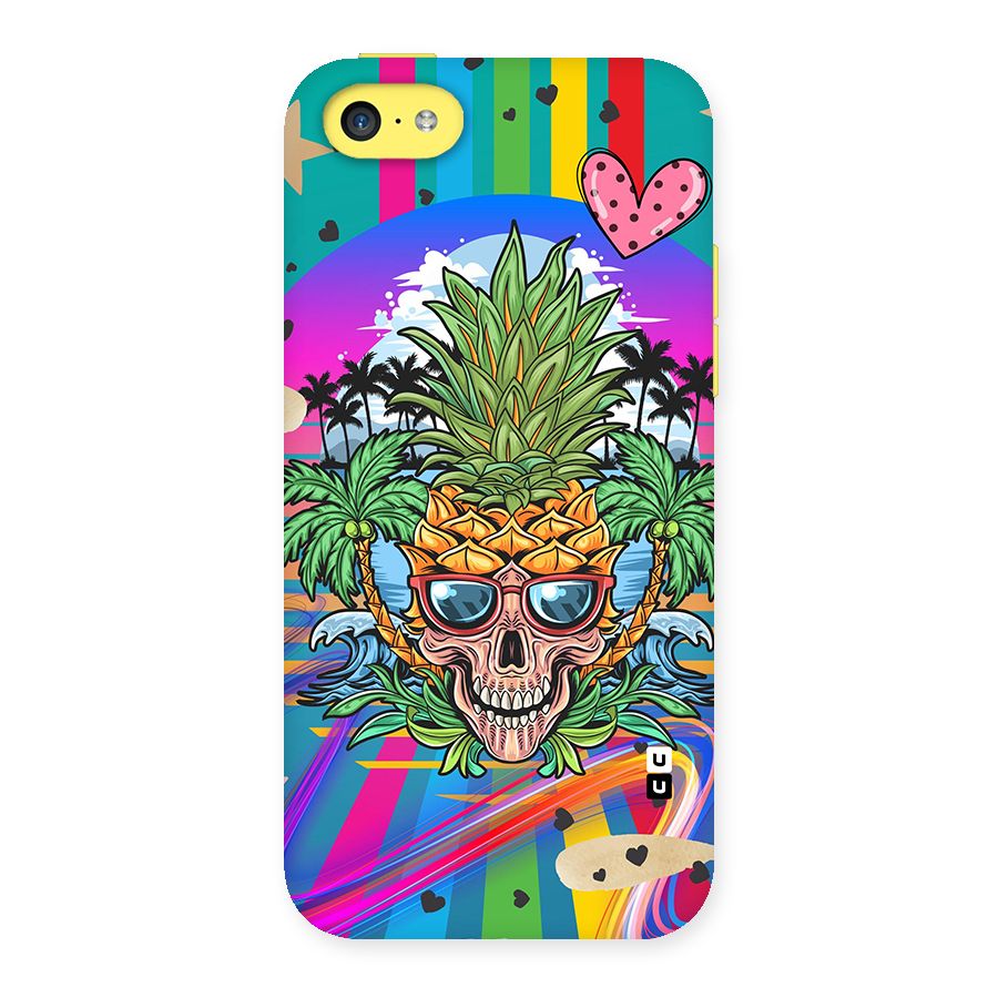 Cool Pineapple Skull Back Case for iPhone 5C