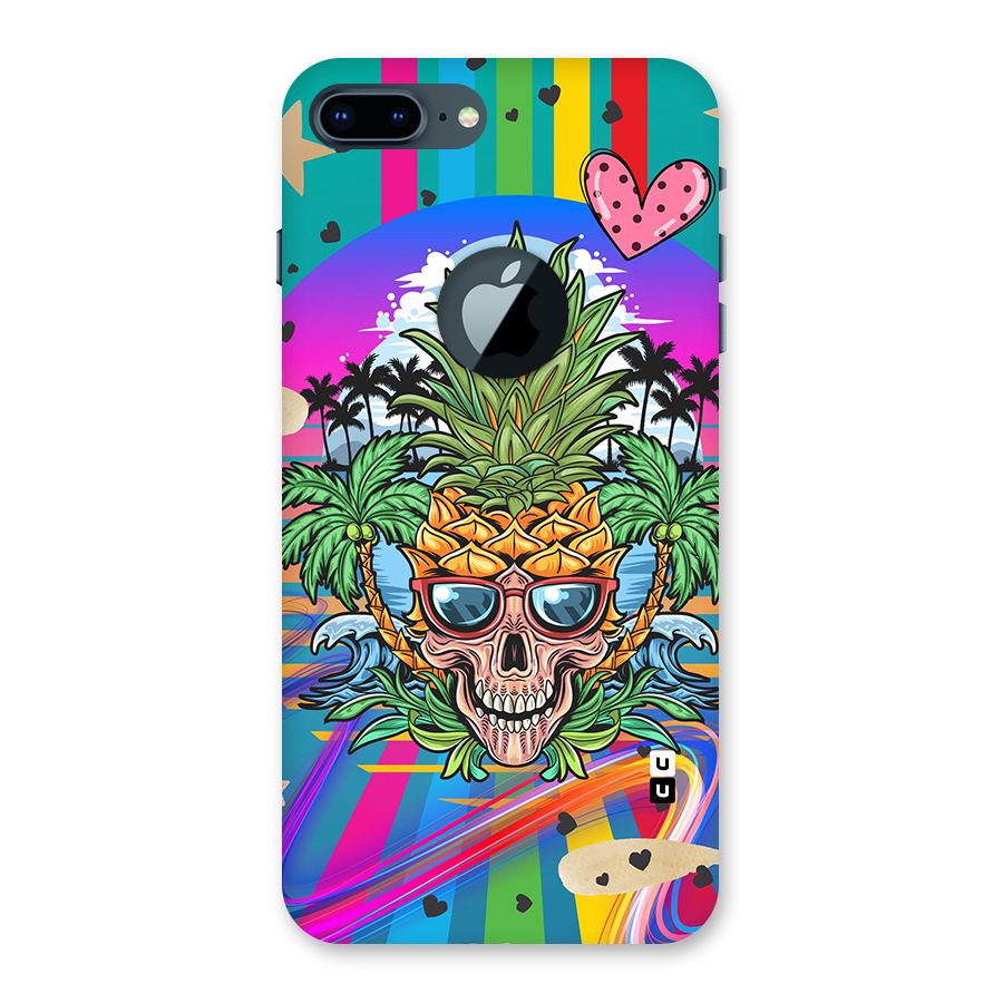 Cool Pineapple Skull Back Case for iPhone 7 Plus Logo Cut