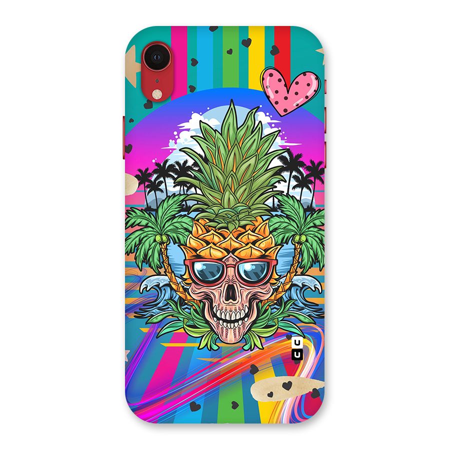 Cool Pineapple Skull Back Case for iPhone XR
