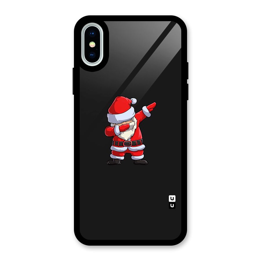 Cool Santa Dab Glass Back Case for iPhone X