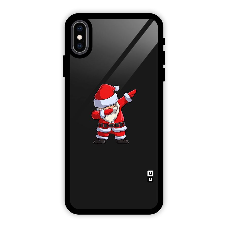 Cool Santa Dab Glass Back Case for iPhone XS Max