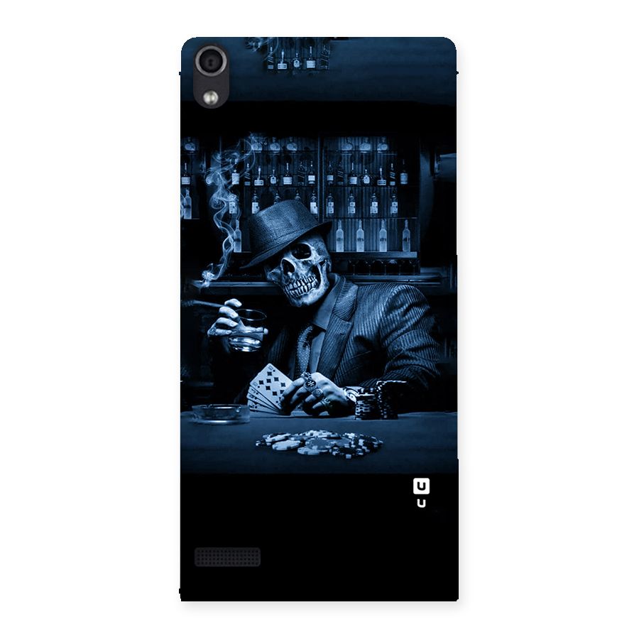 Cool Skull Cards Back Case for Ascend P6