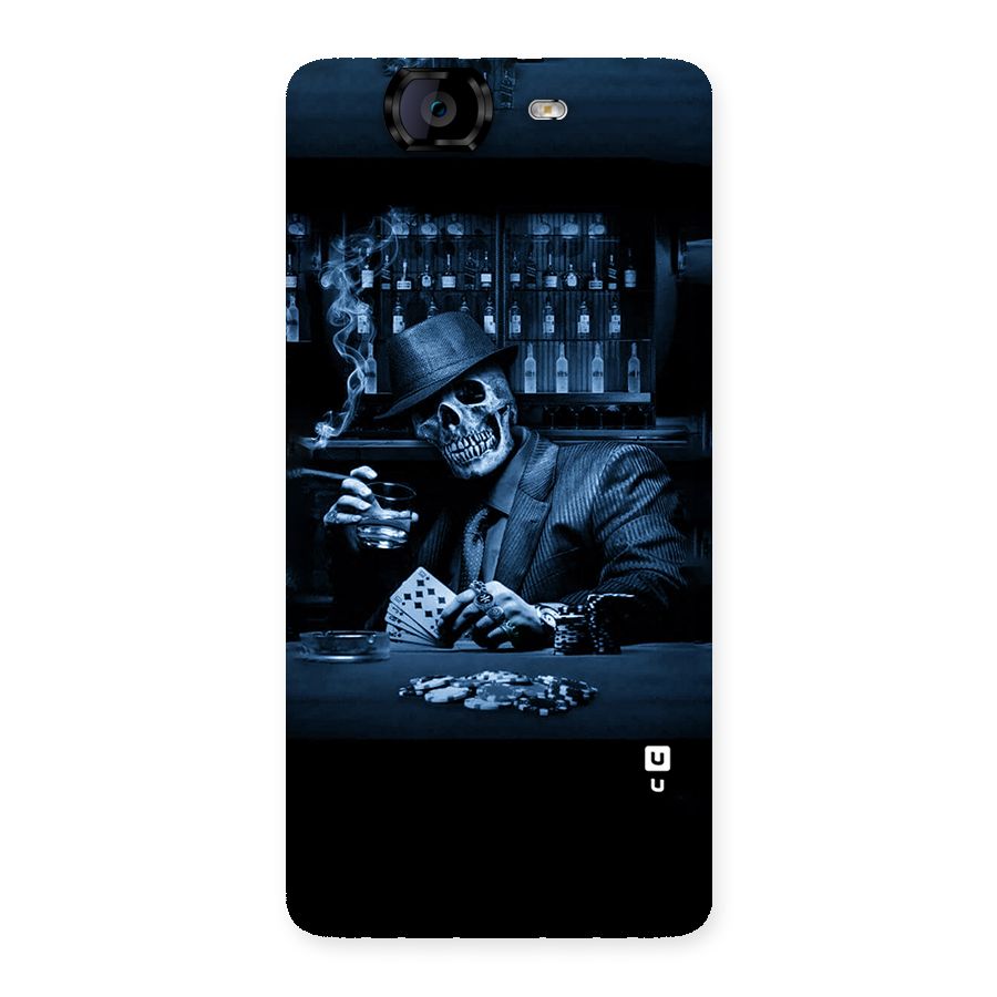 Cool Skull Cards Back Case for Canvas Knight A350