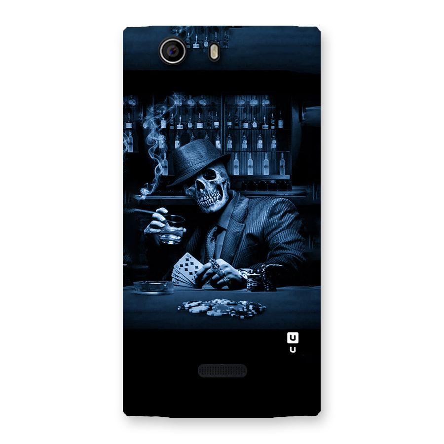 Cool Skull Cards Back Case for Canvas Nitro 2 E311