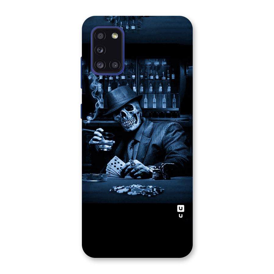 Cool Skull Cards Back Case for Galaxy A31