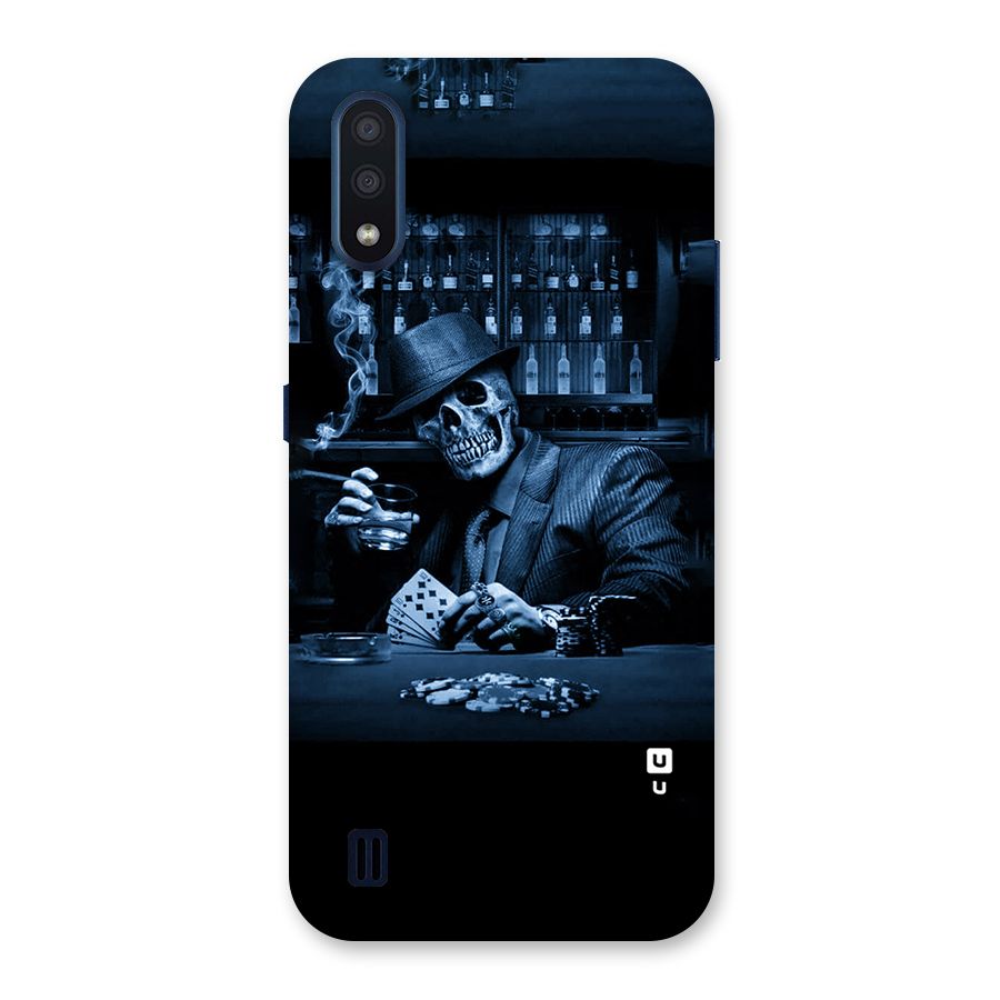 Cool Skull Cards Back Case for Galaxy M01