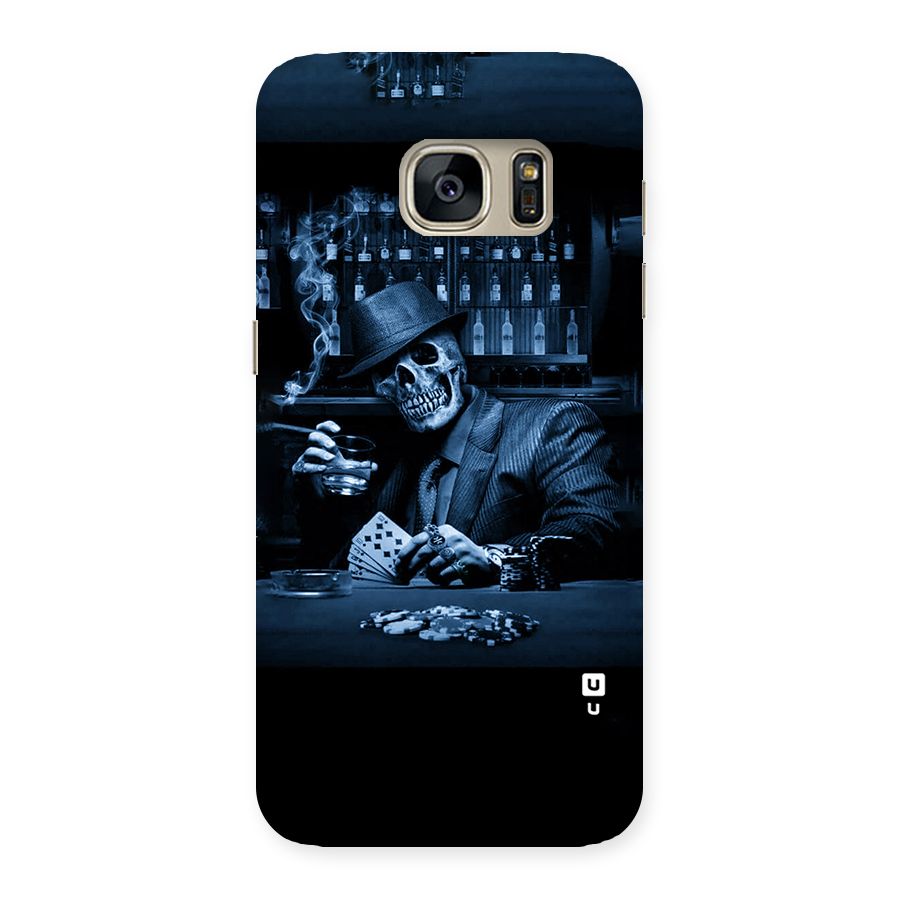 Cool Skull Cards Back Case for Galaxy S7