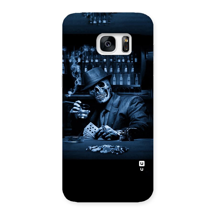 Cool Skull Cards Back Case for Galaxy S7 Edge