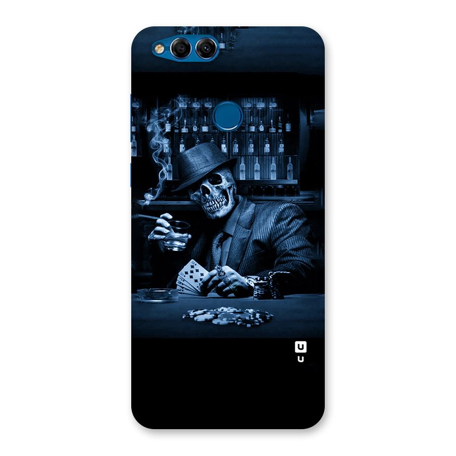 Cool Skull Cards Back Case for Honor 7X