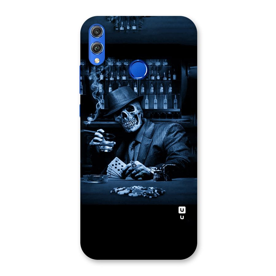 Cool Skull Cards Back Case for Honor 8X