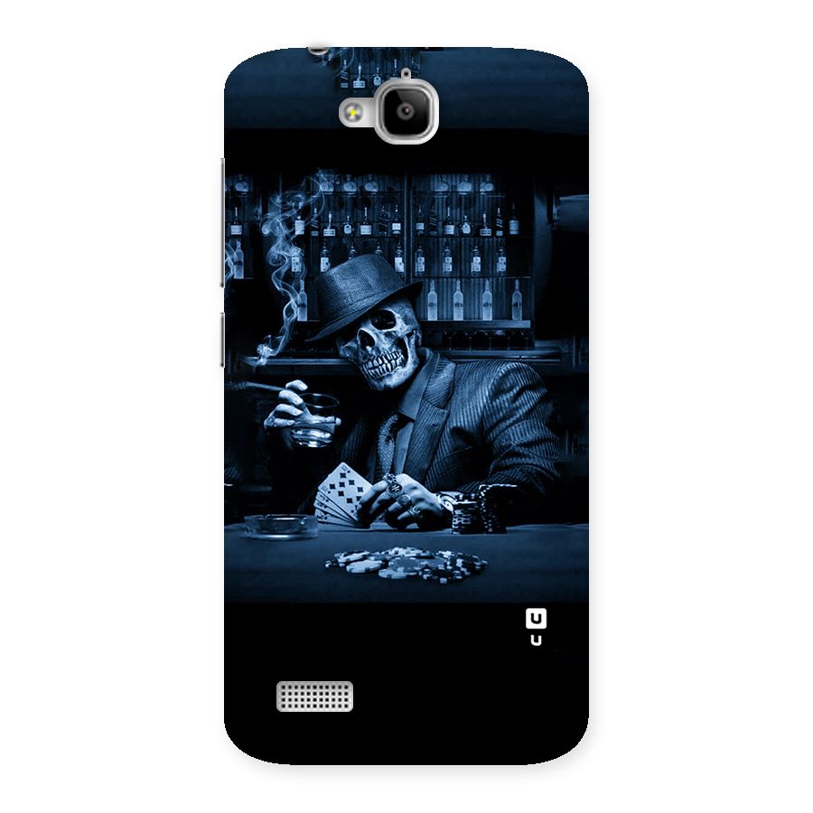 Cool Skull Cards Back Case for Honor Holly