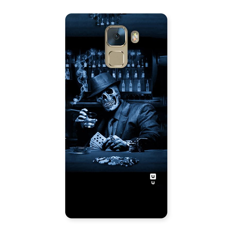 Cool Skull Cards Back Case for Huawei Honor 7