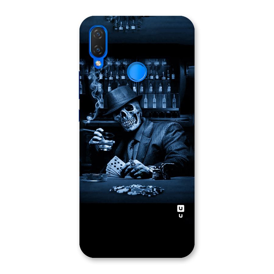 Cool Skull Cards Back Case for Huawei P Smart+