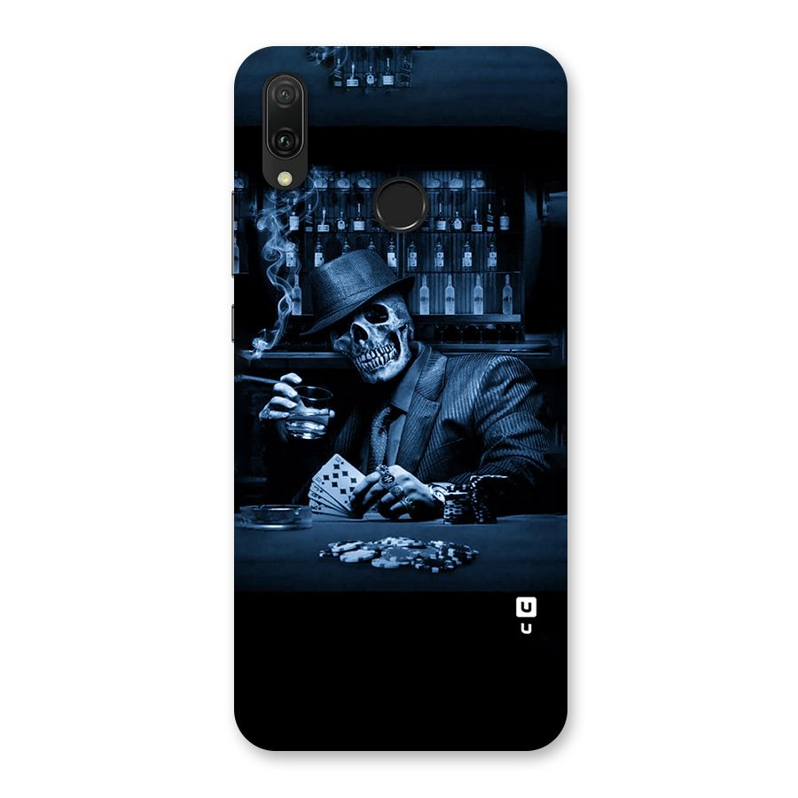 Cool Skull Cards Back Case for Huawei Y9 (2019)