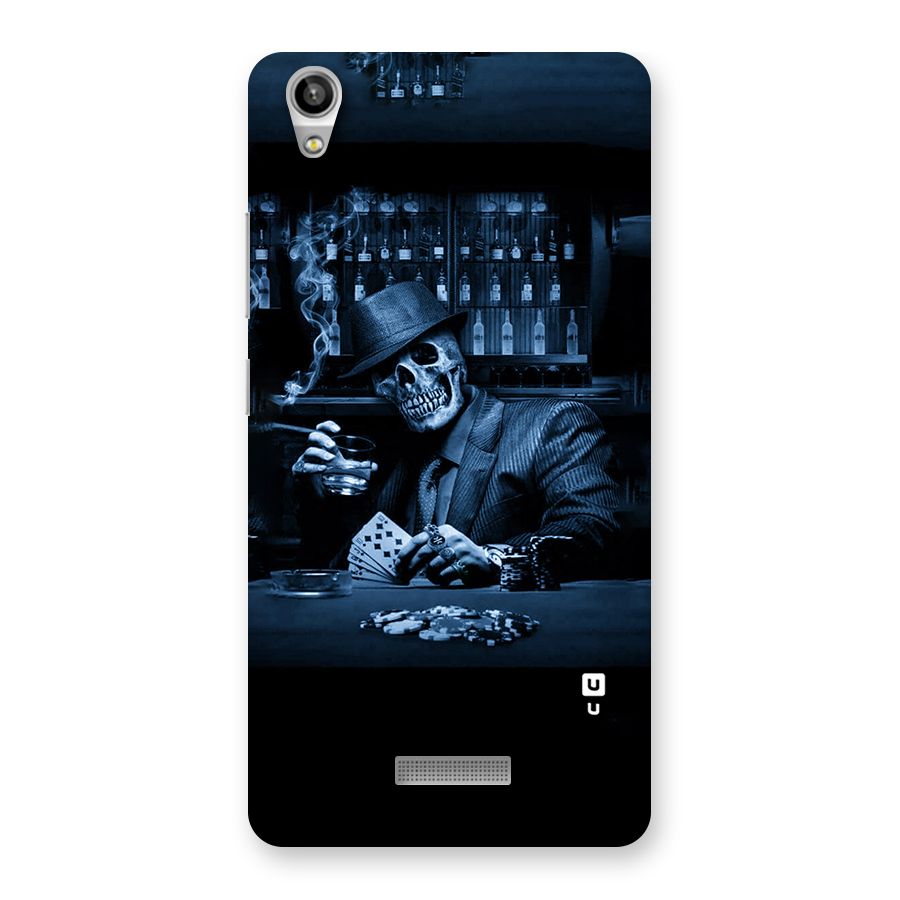 Cool Skull Cards Back Case for Lava-Pixel-V1