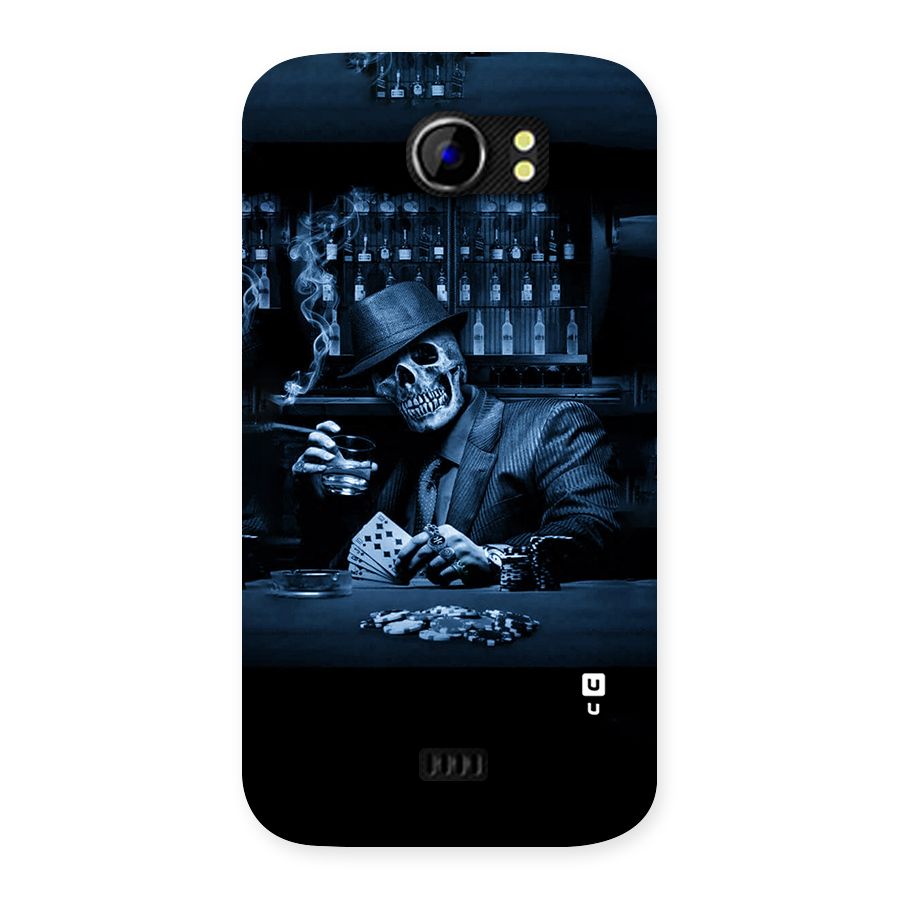 Cool Skull Cards Back Case for Micromax Canvas 2 A110