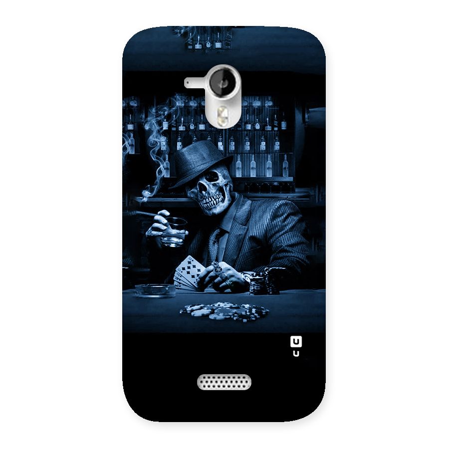 Cool Skull Cards Back Case for Micromax Canvas HD A116