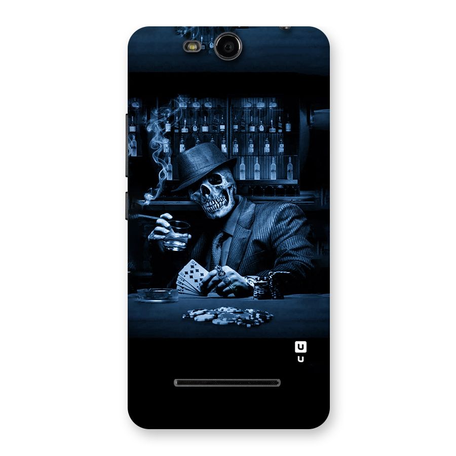 Cool Skull Cards Back Case for Micromax Canvas Juice 3 Q392