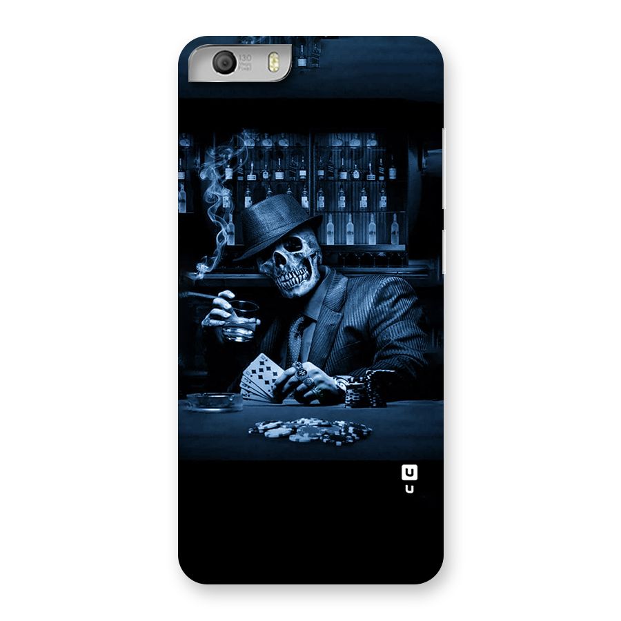 Cool Skull Cards Back Case for Micromax Canvas Knight 2