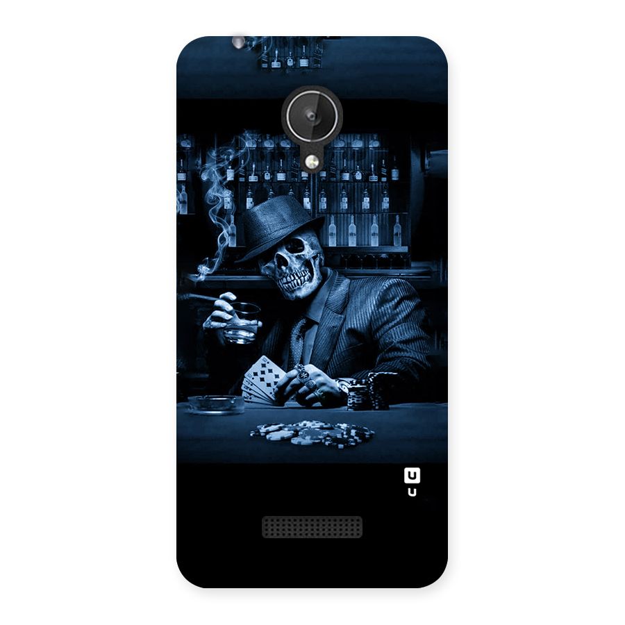 Cool Skull Cards Back Case for Micromax Canvas Spark Q380