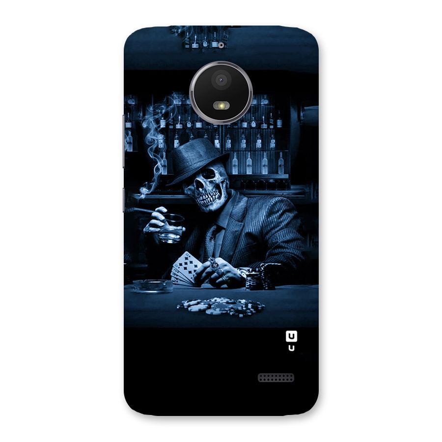 Cool Skull Cards Back Case for Moto E4