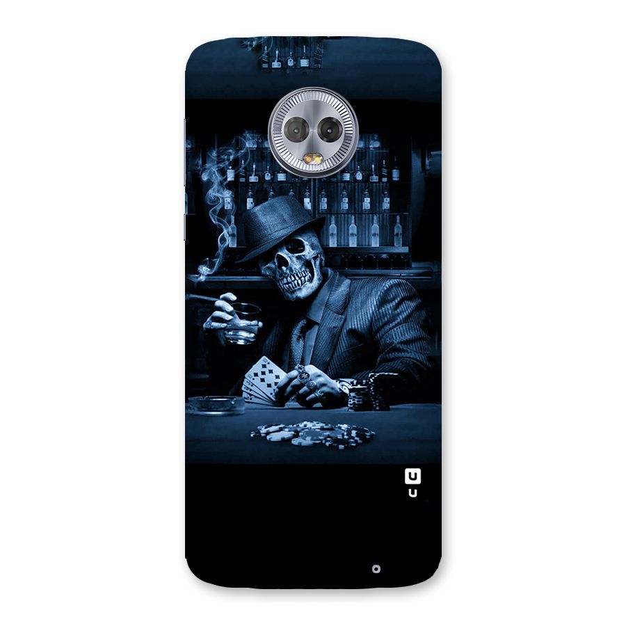 Cool Skull Cards Back Case for Moto G6 Plus