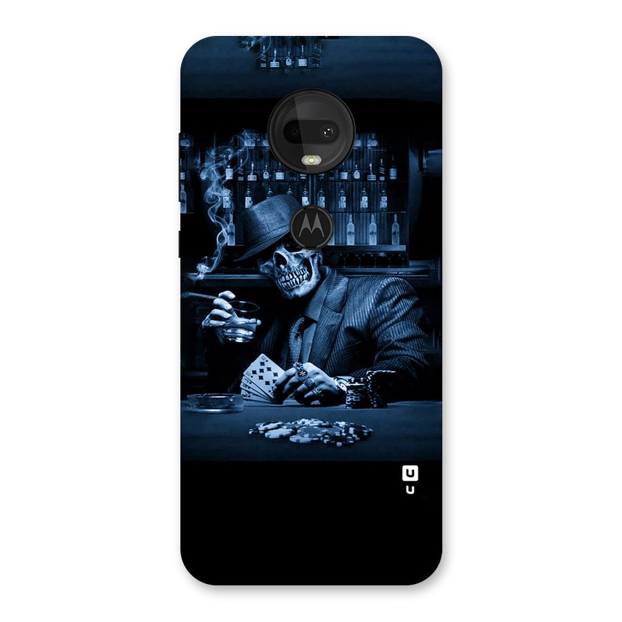 Cool Skull Cards Back Case for Moto G7
