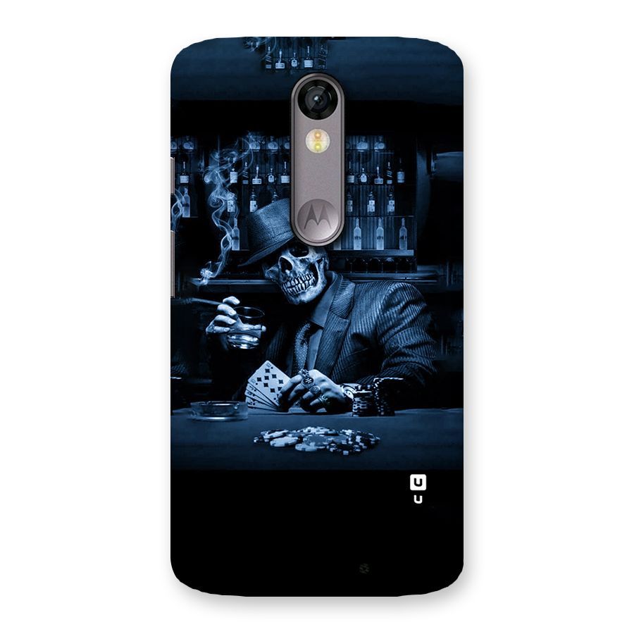 Cool Skull Cards Back Case for Moto X Force