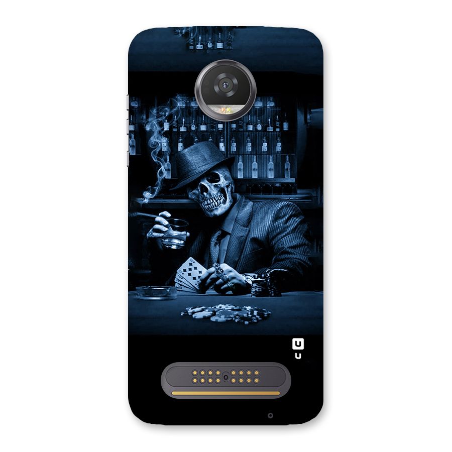 Cool Skull Cards Back Case for Moto Z2 Play