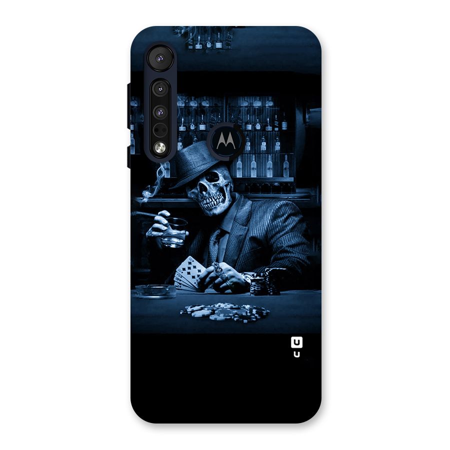 Cool Skull Cards Back Case for Motorola One Macro