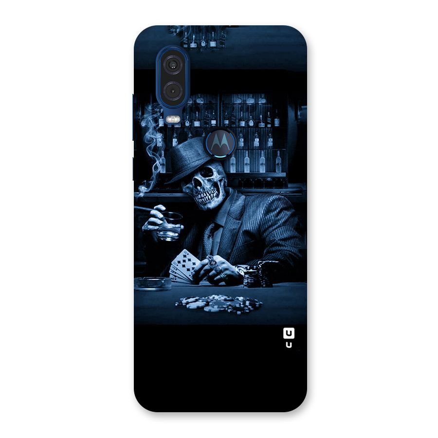 Cool Skull Cards Back Case for Motorola One Vision