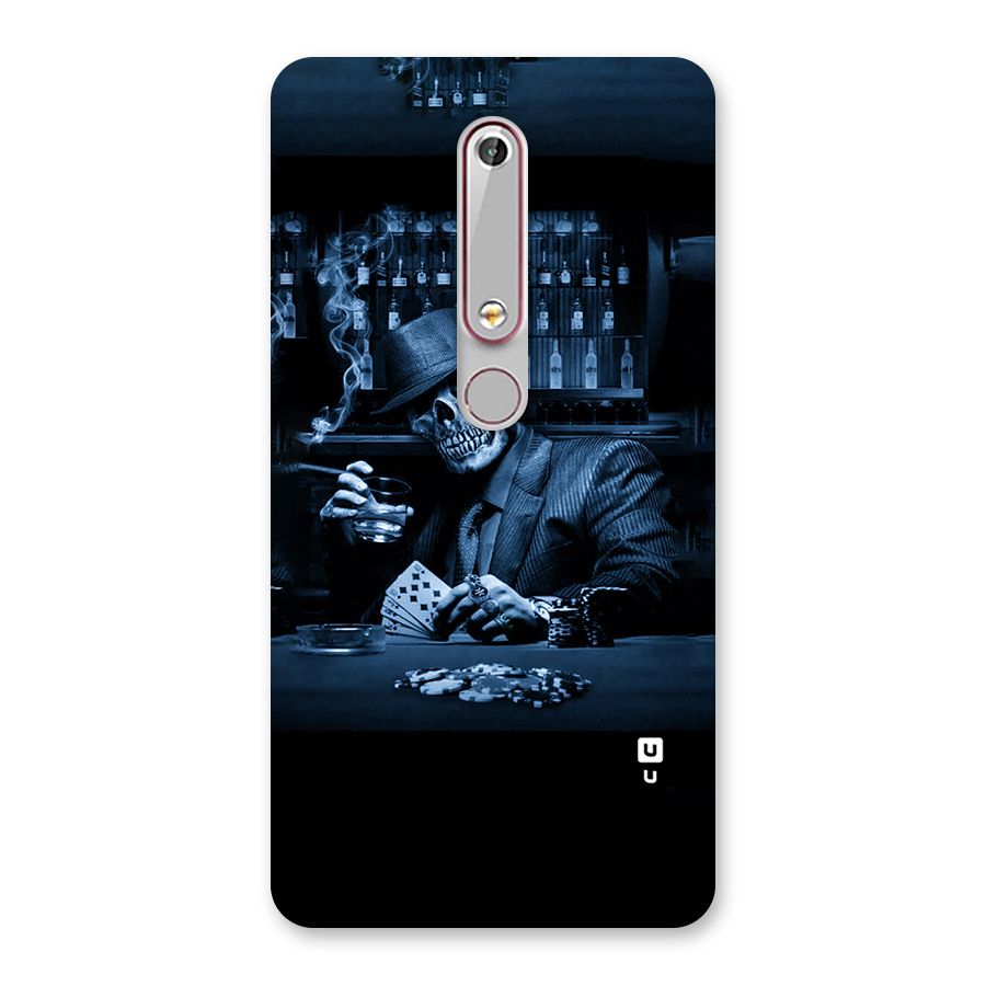 Cool Skull Cards Back Case for Nokia 6.1