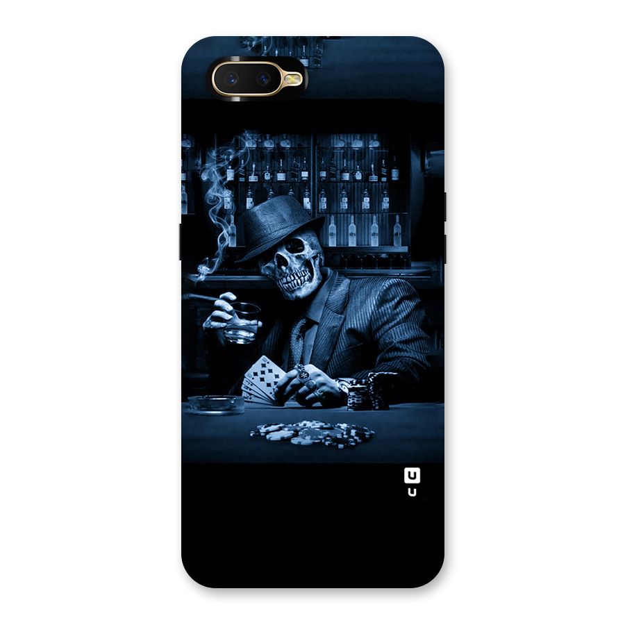 Cool Skull Cards Back Case for Oppo K1