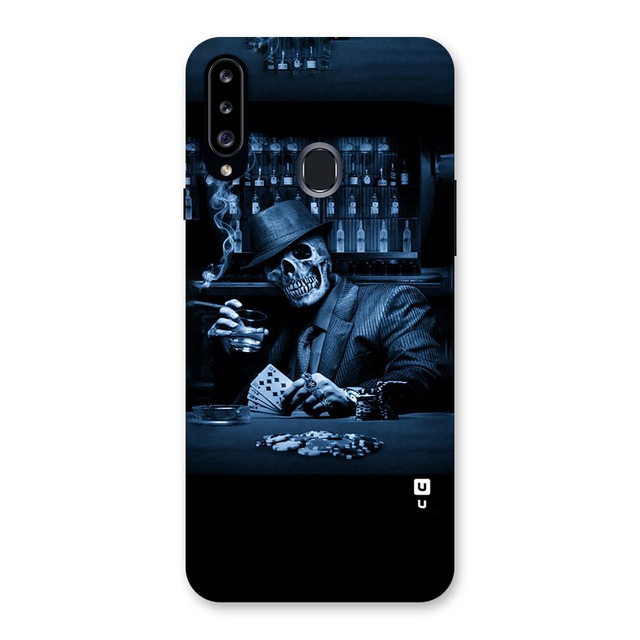 Cool Skull Cards Back Case for Samsung Galaxy A20s