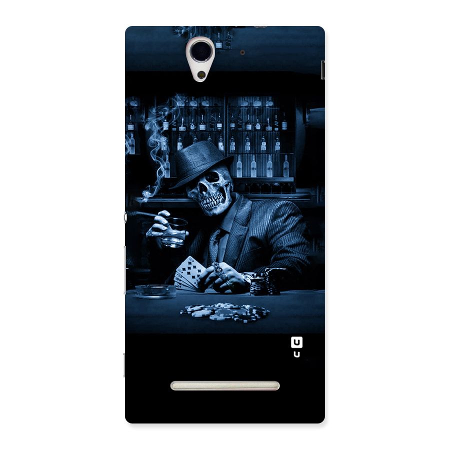 Cool Skull Cards Back Case for Sony Xperia C3